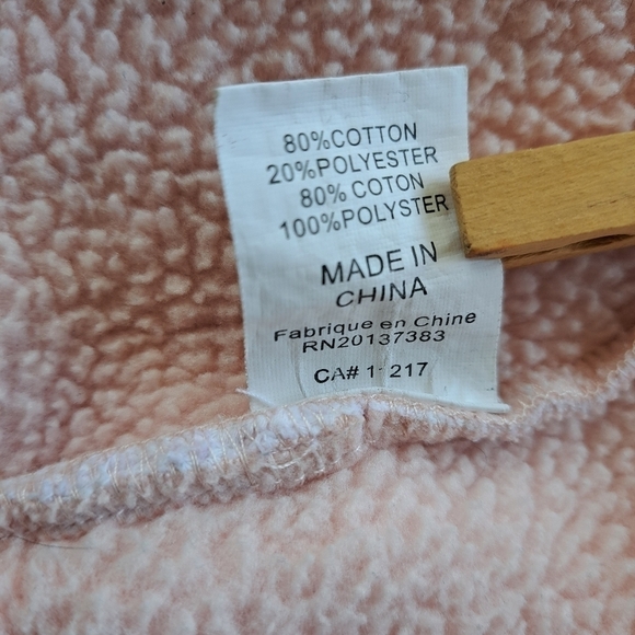 O'Neill fleeci zip up pink hoodie sweatshirt size 6 pink hooded - Picture 15 of 16